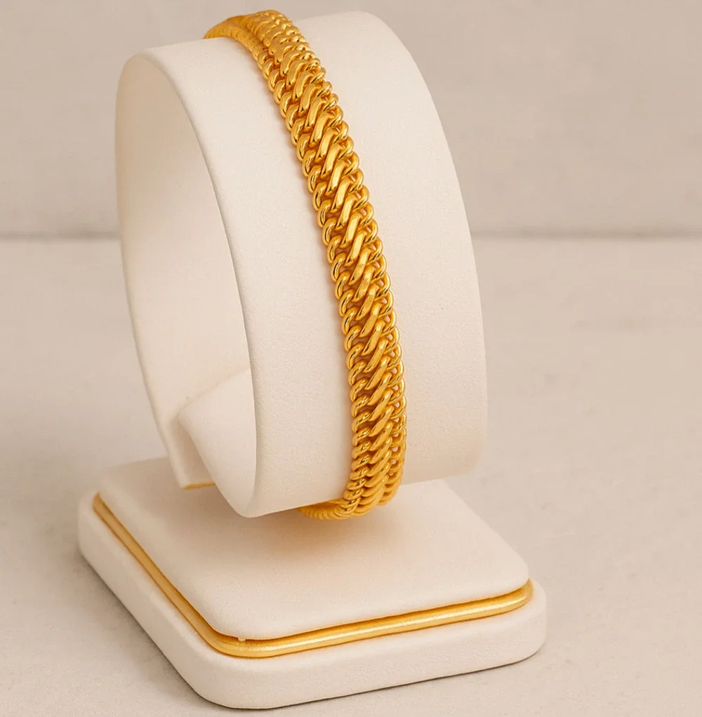Vintage 14k Gold Double Curb Link Bracelet – 7
